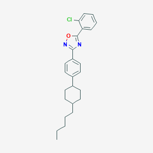 molecular formula C25H29ClN2O B400829 5-(2-Chlorophenyl)-3-[4-(4-pentylcyclohexyl)phenyl]-1,2,4-oxadiazole 