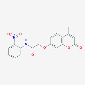 2-[(4-methyl-2-oxo-2H-chromen-7-yl)oxy]-N-(2-nitrophenyl)acetamide