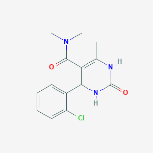 molecular formula C14H16ClN3O2 B4008337 4-(2-氯苯基)-N,N,6-三甲基-2-氧代-1,2,3,4-四氢-5-嘧啶甲酰胺 
