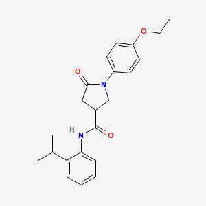 1-(4-ethoxyphenyl)-N-(2-isopropylphenyl)-5-oxo-3-pyrrolidinecarboxamide