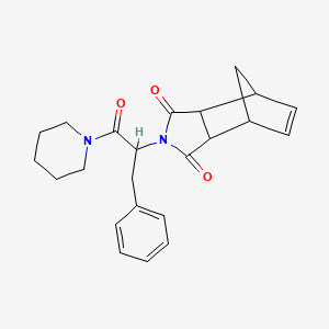 4-[1-benzyl-2-oxo-2-(1-piperidinyl)ethyl]-4-azatricyclo[5.2.1.0~2,6~]dec-8-ene-3,5-dione