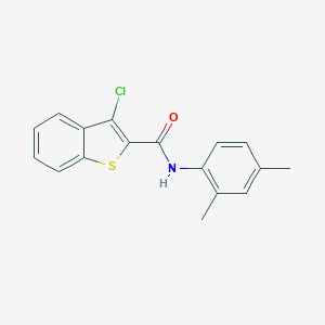 molecular formula C17H14ClNOS B400837 3-Chloro-N-(2,4-dimethylphenyl)-1-benzothiophene-2-carboxamide 