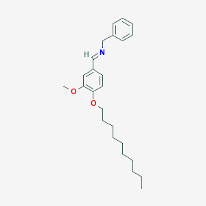 molecular formula C25H35NO2 B400841 N-benzyl-N-[4-(decyloxy)-3-methoxybenzylidene]amine 