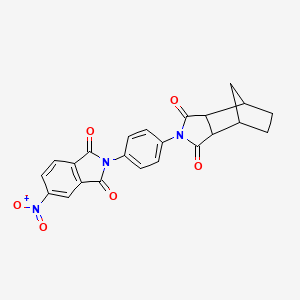 4-[4-(5-nitro-1,3-dioxo-1,3-dihydro-2H-isoindol-2-yl)phenyl]-4-azatricyclo[5.2.1.0~2,6~]decane-3,5-dione