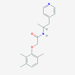 molecular formula C19H24N2O2 B4008451 N-(1-甲基-2-吡啶-4-基乙基)-2-(2,3,6-三甲基苯氧基)乙酰胺 