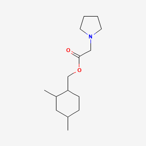 molecular formula C15H27NO2 B4008459 (2,4-二甲基环己基)甲基 1-吡咯烷基乙酸酯 