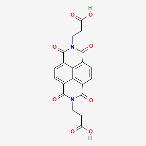 molecular formula C20H14N2O8 B4008494 3,3'-(1,3,6,8-tetraoxo-1,3,6,8-tetrahydrobenzo[lmn]-3,8-phenanthroline-2,7-diyl)dipropanoic acid 