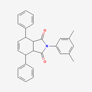 molecular formula C28H25NO2 B4008538 2-(3,5-dimethylphenyl)-4,7-diphenyl-3a,4,7,7a-tetrahydro-1H-isoindole-1,3(2H)-dione 