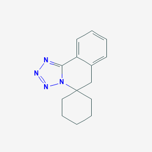 molecular formula C14H16N4 B400859 spiro[6H-tetrazolo[5,1-a]isoquinoline-5,1'-cyclohexane] CAS No. 296244-11-6