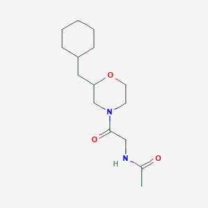 N-{2-[2-(cyclohexylmethyl)-4-morpholinyl]-2-oxoethyl}acetamide