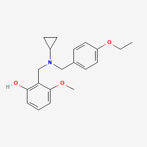 2-{[cyclopropyl(4-ethoxybenzyl)amino]methyl}-3-methoxyphenol