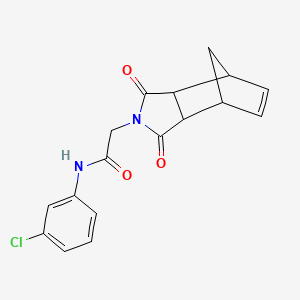 N-(3-chlorophenyl)-2-(3,5-dioxo-4-azatricyclo[5.2.1.0~2,6~]dec-8-en-4-yl)acetamide