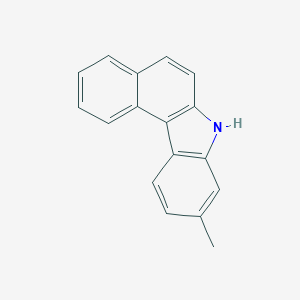 molecular formula C17H13N B040087 9-Methyl-7(H)-benzo[C]carbazole CAS No. 117043-89-7