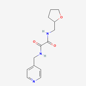 molecular formula C13H17N3O3 B4008708 N-(4-pyridinylmethyl)-N'-(tetrahydro-2-furanylmethyl)ethanediamide 