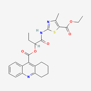 1-({[5-(ethoxycarbonyl)-4-methyl-1,3-thiazol-2-yl]amino}carbonyl)propyl 1,2,3,4-tetrahydro-9-acridinecarboxylate