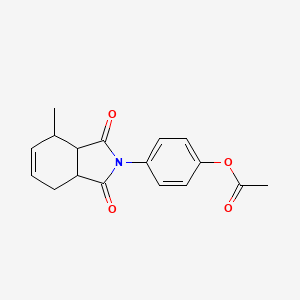 4-(4-methyl-1,3-dioxo-1,3,3a,4,7,7a-hexahydro-2H-isoindol-2-yl)phenyl acetate