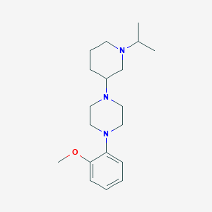 1-(1-isopropyl-3-piperidinyl)-4-(2-methoxyphenyl)piperazine