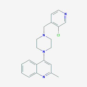 4-{4-[(3-chloropyridin-4-yl)methyl]piperazin-1-yl}-2-methylquinoline