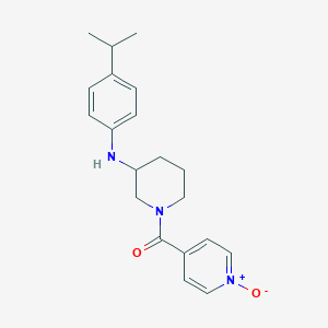 molecular formula C20H25N3O2 B4008777 N-(4-isopropylphenyl)-1-(1-oxidoisonicotinoyl)-3-piperidinamine 