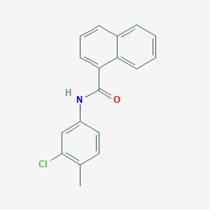 molecular formula C18H14ClNO B400879 N-(3-chloro-4-methylphenyl)-1-naphthamide 