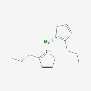molecular formula C16H22Mg B040088 Magnesium;2-propylcyclopenta-1,3-diene CAS No. 114504-74-4