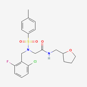 N~2~-(2-chloro-6-fluorobenzyl)-N~2~-[(4-methylphenyl)sulfonyl]-N~1~-(tetrahydro-2-furanylmethyl)glycinamide