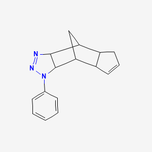 molecular formula C16H17N3 B4008853 5-phenyl-3,4,5-triazatetracyclo[5.5.1.0~2,6~.0~8,12~]trideca-3,9-diene 