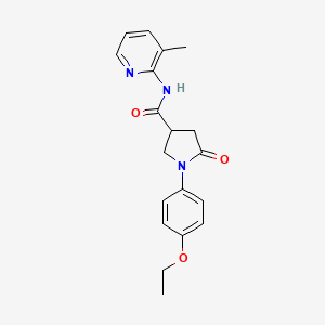 1-(4-ethoxyphenyl)-N-(3-methyl-2-pyridinyl)-5-oxo-3-pyrrolidinecarboxamide