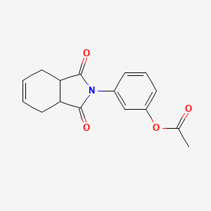 3-(1,3-dioxo-1,3,3a,4,7,7a-hexahydro-2H-isoindol-2-yl)phenyl acetate