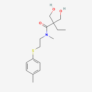 2,2-bis(hydroxymethyl)-N-methyl-N-{2-[(4-methylphenyl)thio]ethyl}butanamide