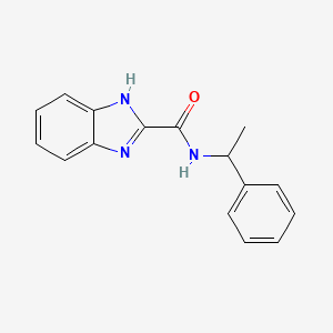 N-(1-phenylethyl)-1H-benzimidazole-2-carboxamide