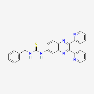 molecular formula C26H20N6S B4009068 N-benzyl-N'-(2,3-di-2-pyridinyl-6-quinoxalinyl)thiourea 