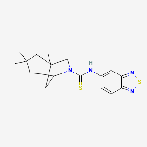 N-2,1,3-benzothiadiazol-5-yl-1,3,3-trimethyl-6-azabicyclo[3.2.1]octane-6-carbothioamide