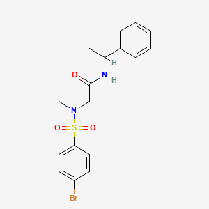 N~2~-[(4-bromophenyl)sulfonyl]-N~2~-methyl-N~1~-(1-phenylethyl)glycinamide