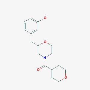 2-(3-methoxybenzyl)-4-(tetrahydro-2H-pyran-4-ylcarbonyl)morpholine