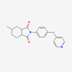 5-methyl-2-[4-(4-pyridinylmethyl)phenyl]hexahydro-1H-isoindole-1,3(2H)-dione