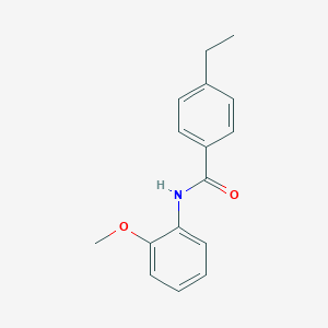 molecular formula C16H17NO2 B400922 4-ethyl-N-(2-methoxyphenyl)benzamide CAS No. 864409-07-4
