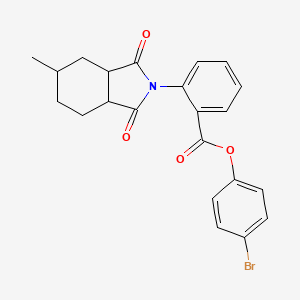 4-bromophenyl 2-(5-methyl-1,3-dioxooctahydro-2H-isoindol-2-yl)benzoate