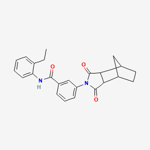 3-(3,5-dioxo-4-azatricyclo[5.2.1.0~2,6~]dec-4-yl)-N-(2-ethylphenyl)benzamide