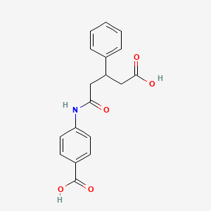 4-[(4-carboxy-3-phenylbutanoyl)amino]benzoic acid