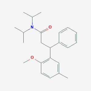 molecular formula C23H31NO2 B040093 N,N-Diisopropyl-3-(2-methoxy-5-methylphenyl)-3-phenylpropanamide CAS No. 124937-97-9