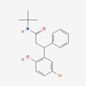 molecular formula C19H22BrNO2 B4009307 3-(5-bromo-2-hydroxyphenyl)-N-(tert-butyl)-3-phenylpropanamide 