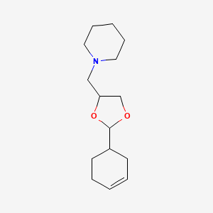 1-{[2-(3-cyclohexen-1-yl)-1,3-dioxolan-4-yl]methyl}piperidine