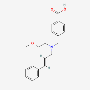 4-({(2-methoxyethyl)[(2E)-3-phenylprop-2-en-1-yl]amino}methyl)benzoic acid