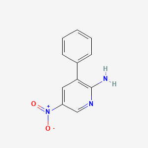 molecular formula C11H9N3O2 B4009466 5-nitro-3-phenyl-2-pyridinamine 