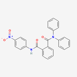 molecular formula C26H19N3O4 B4009490 N'-(4-nitrophenyl)-N,N-diphenylphthalamide 