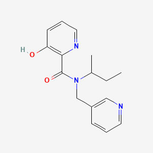 N-(sec-butyl)-3-hydroxy-N-(pyridin-3-ylmethyl)pyridine-2-carboxamide
