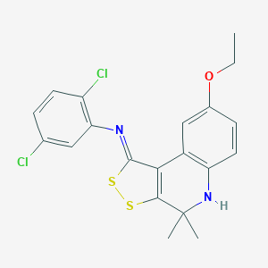 N-(2,5-dichlorophenyl)-N-(8-ethoxy-4,4-dimethyl-4,5-dihydro-1H-[1,2]dithiolo[3,4-c]quinolin-1-ylidene)amine