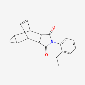 4-(2-ethylphenyl)-4-azatetracyclo[5.3.2.0~2,6~.0~8,10~]dodec-11-ene-3,5-dione