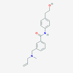 molecular formula C20H24N2O2 B4009514 3-{[allyl(methyl)amino]methyl}-N-[4-(2-hydroxyethyl)phenyl]benzamide 